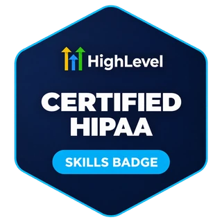 HighLevel Certified HIPAA skills badge